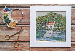 *NEW* The Italian Lakes: 'Reflections of Como' Embroidery Panel
