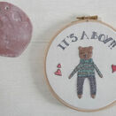 'It's a Boy!' New Baby Hoop Art Hand Embroidery Kit additional 3