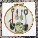 'Gardening Tools' Printed Embroidery Greetings Card additional 1