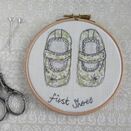 'First Shoes' Embroidered Applique Hoop Art additional 1