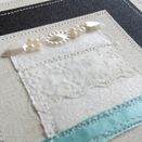 'Wedding Cake' Handmade Embroidery Greetings Card additional 3