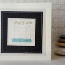'Wedding Cake' Handmade Embroidery Greetings Card additional 1