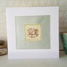 'Cute Teacup' Handmade Embroidery Greetings Card additional 1