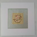 'Cute Teacup' Handmade Embroidery Greetings Card additional 2