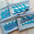 Embroidered Waves Handmade Purse additional 2