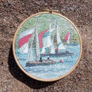 "Sail Boats" Linen Panel Embroidery Pattern additional 4