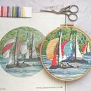 "Sail Boats" Linen Panel Embroidery Pattern additional 2