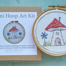 Mini Hoop Art Hand Embroidery Kit - Fairy House additional 6