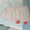 'Moored Boats' Embroidered Cushion additional 3