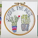 'You're the Best' Printed Embroidery Greetings Card additional 3