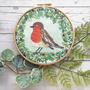 Robin Redbreast Bird Embroidery Pattern Design additional 3