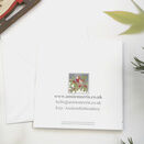 'Stockings' Printed embroidery Christmas Card with free UK postage additional 3