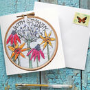 'With Sympathy' Printed Embroidery Greetings Card additional 6