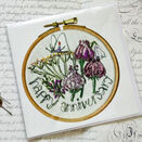 'Happy Anniversary' Printed Embroidery Greetings Card additional 4