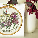 'Happy Anniversary' Printed Embroidery Greetings Card additional 3