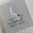 "Yacht" Embroidered Guestbook additional 1