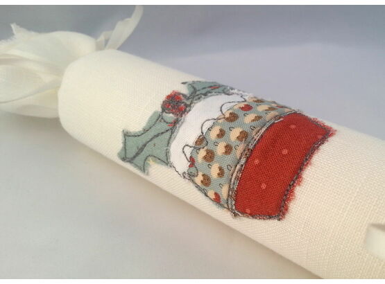 Christmas Cracker Individual embroidered