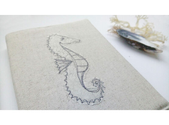 Seahorse Embroidered Sketchbook