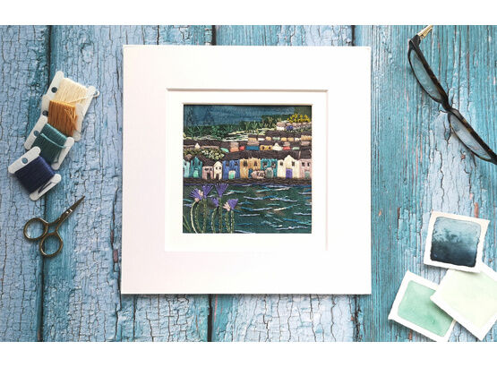 At the Harbourside Embroidery Pattern