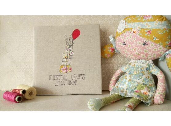 'Little One's Journal' Girl's Embroidered Memory Book