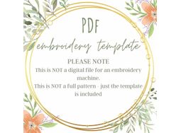 'Lighthouse &amp; Palm Tree' PDF Embroidery Template alternative