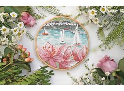 'Regatta' Hoop Art Hand Embroidery Kit alternative