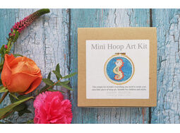Mini Hoop Art Hand Embroidery Kit: Seahorse