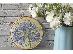 Agapanthus Floral Hand Embroidery Kit alternative