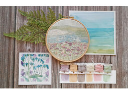 Salcombe Summer Landscape Embroidery Pattern