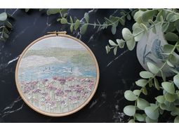 Salcombe Summer Landscape Embroidery Pattern alternative