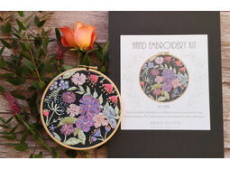 Nicotiana Flowers Hand Embroidery Kit