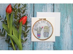 'You're the Best' Printed Embroidery Greetings Card alternative