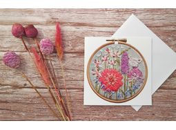 Happy Birthday Greeting Card 'Lavender' design  Blank inside with Free UK Postage alternative