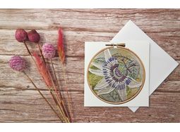 *NEW* Passionflower Printed Greeting card with Free UK Postage alternative