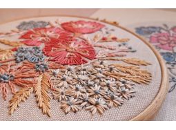 Peony Bouquet Floral Embroidery Kit alternative