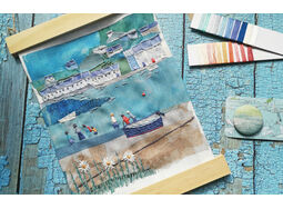 'Ferry Crossing' Embroidery Pattern for  mini wall hanging