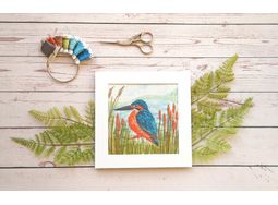Kingfisher Bird Embroidery Pattern Design alternative