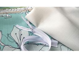 TEAL Cushion back with invisible zip alternative