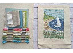 *NEW* Coastal Applique Embroidery Slow Stitching Kit alternative