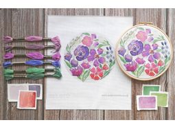 Jewelled Garden Pack of 8 Stranded Cotton embroidery threads alternative
