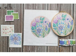 AVAILABLE FOR PRE-ORDER! *NEW* Bluebells Hand Embroidery Kit