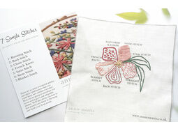 *NEW* Beginners Embroidery Stitch Sampler Panel & Booklet