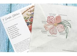 Beginners Embroidery Stitch Sampler Panel &amp; Booklet alternative