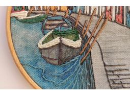 Canal Walk Linen Embroidery Pattern alternative