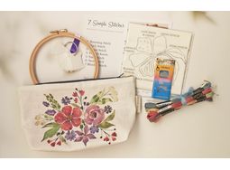 Hand Embroidery Gift Set includes Project pouch and embroidery essentials alternative