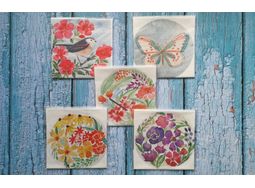 Gift bundle £55 Five Floral Embroidery Patterns alternative