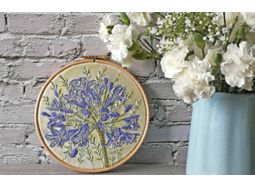 Agapanthus Stitch Set Hand Embroidery Pattern with Stitch Guides alternative