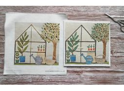 The Greenhouse Luxury Linen Mix Embroidery Pattern alternative