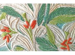 Lillies Floral linen embroidery pattern alternative