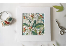 *NEW* Lillies Floral linen embroidery pattern